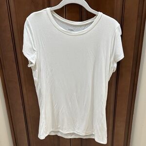 Express White Short Sleeve Tee